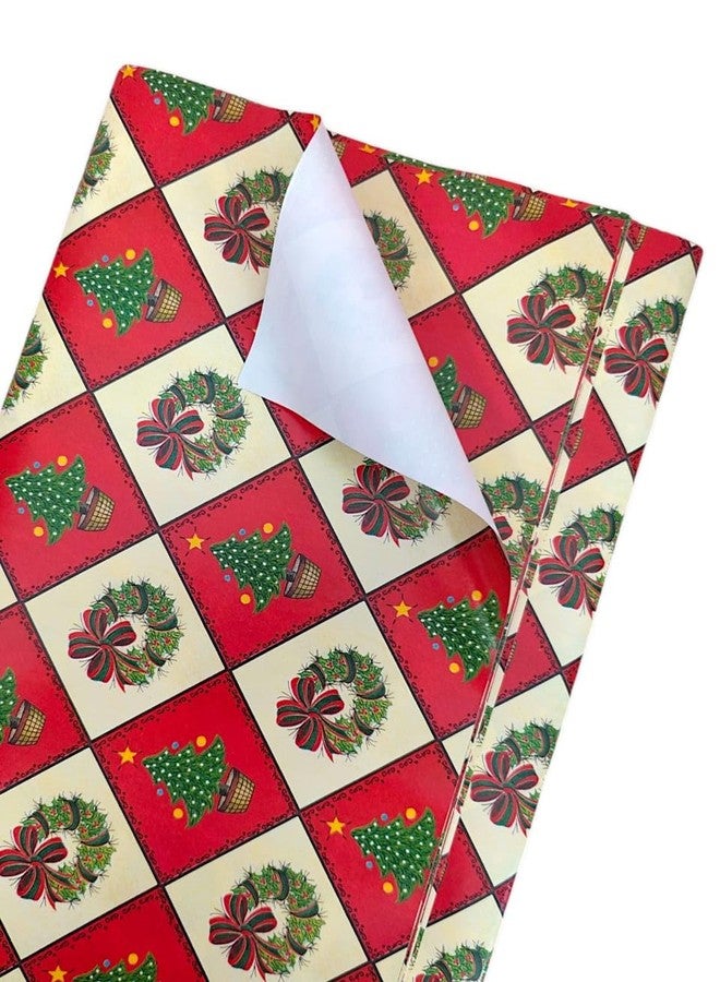 Tera13 TERA 13 Gift Paper Collection, Classic Christmas Wrapping Paper, Christmas Wrapping Paper Sheets, Christmas And X Mas Gift Wrapping Papers Gift Cover Wrapping Paper (5pcs) - Image 2